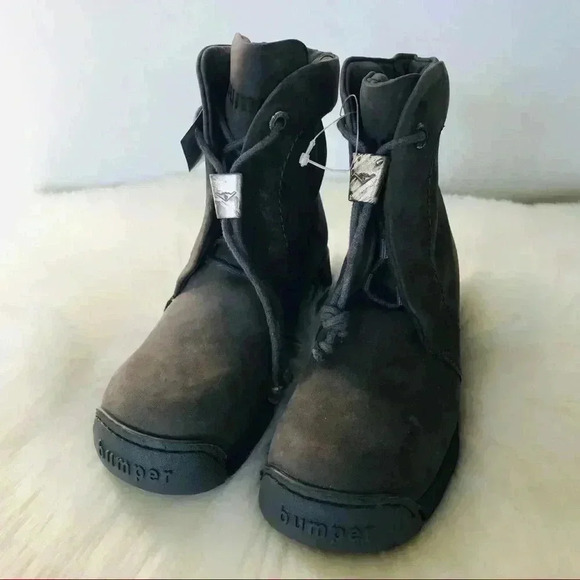 New Giugiaro Bumper Leather Italy Boots Shoes - Picture 3 of 12